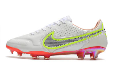 Nike Tiempo Legend 9 Elite FG Low-Tops Football Boots - White/Yellow/Black/Gold