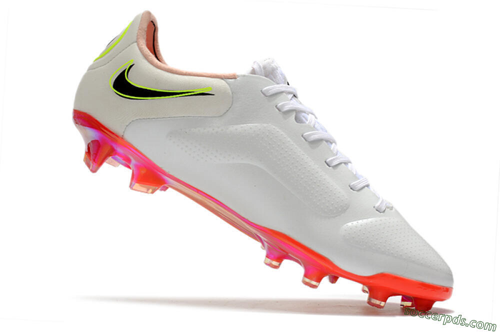 Nike Tiempo Legend 9 Elite FG Low-Tops Football Boots - White/Yellow/Black/Gold 4