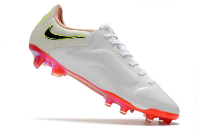 Nike Tiempo Legend 9 Elite FG Low-Tops Football Boots - White/Yellow/Black/Gold