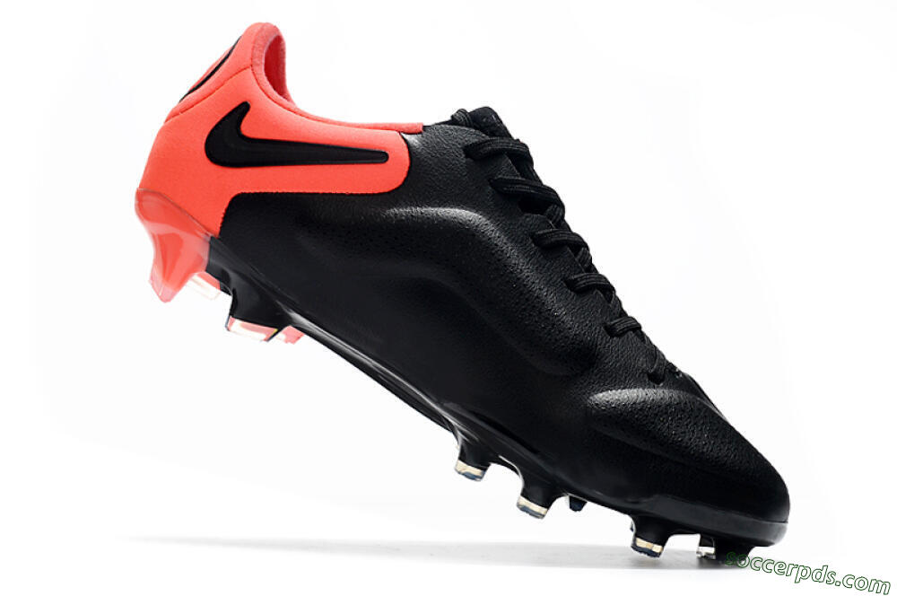 Nike Tiempo Legend 9 Elite FG Low-Tops Football Boots - Black/Yellow/Red 4