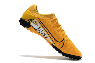 Nike Mercurial Vapor 13 Pro TF Low-Tops Football Shoes - Yellow/Black/White