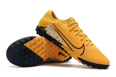 Nike Mercurial Vapor 13 Pro TF Low-Tops Football Shoes - Yellow/Black/White