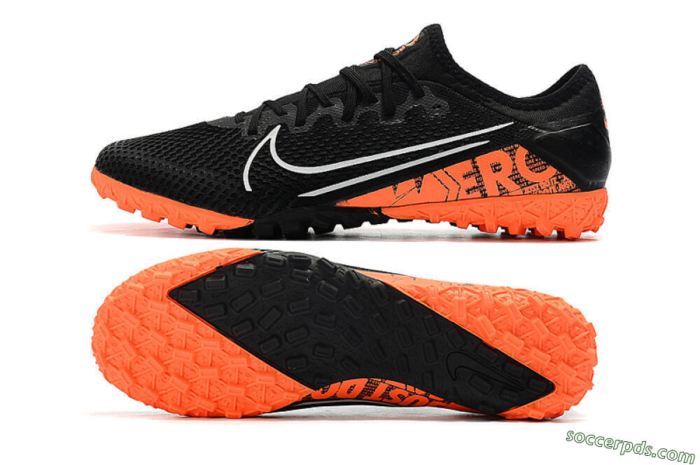 Nike Mercurial Vapor 13 Pro TF Low-Tops Football Shoes - Black/White/Red 0