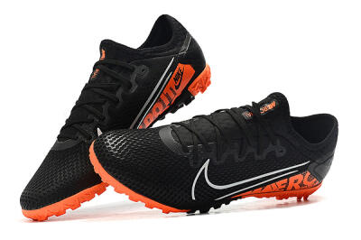 Nike Mercurial Vapor 13 Pro TF Low-Tops Football Shoes - Black/White/Red