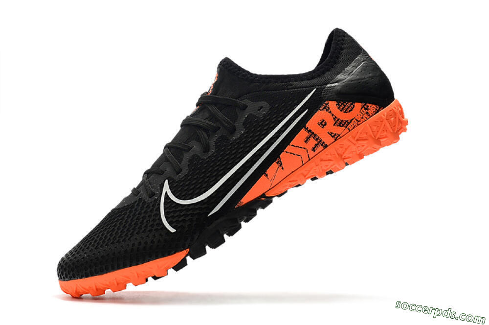 Nike Mercurial Vapor 13 Pro TF Low-Tops Football Shoes - Black/White/Red 8