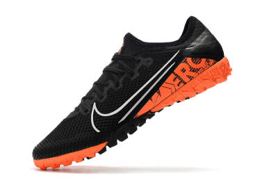 Nike Mercurial Vapor 13 Pro TF Low-Tops Football Shoes - Black/White/Red