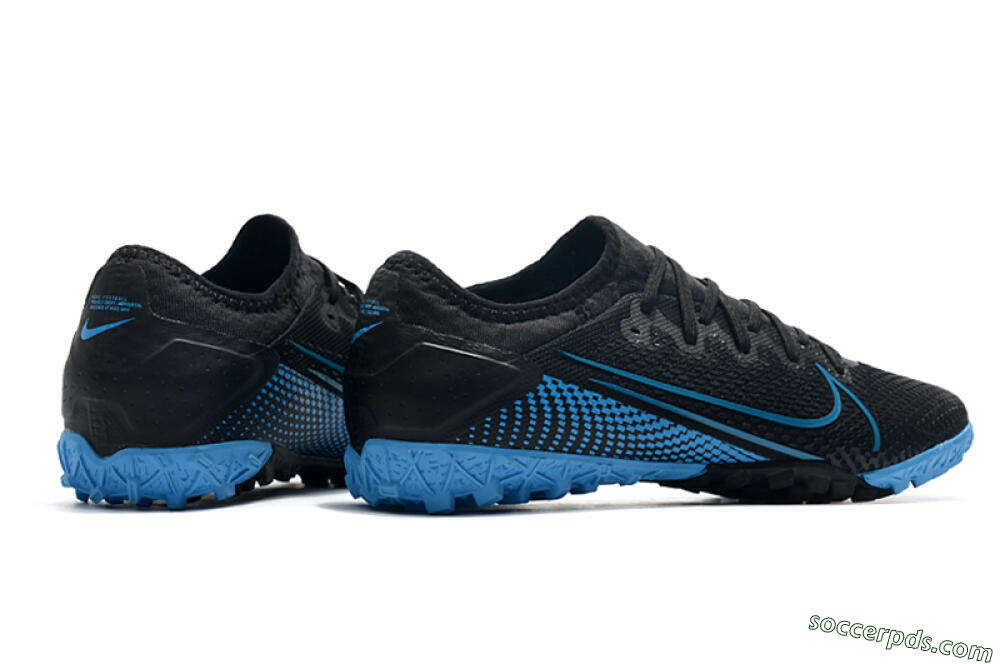 Nike Mercurial Vapor 13 Pro TF Low-Tops Football Shoes - Black/Jade 6