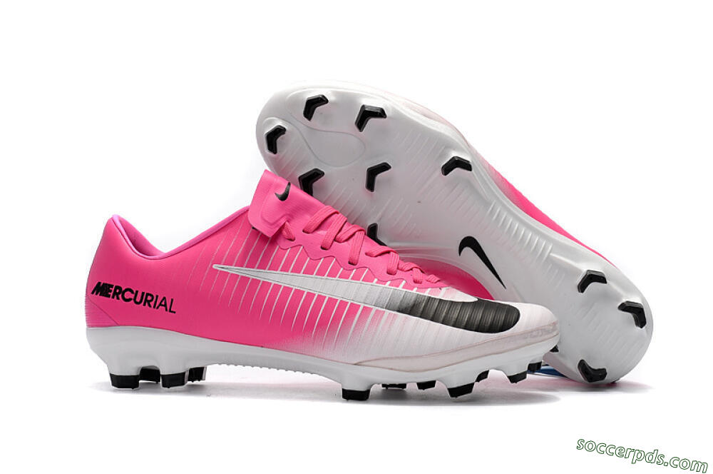 Nike Mercurial Vapor 11 FG Low-Tops Football Boots - Pink/White/Black 1
