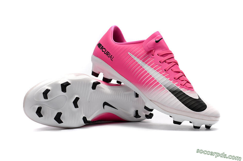 Nike Mercurial Vapor 11 FG Low-Tops Football Boots - Pink/White/Black 2