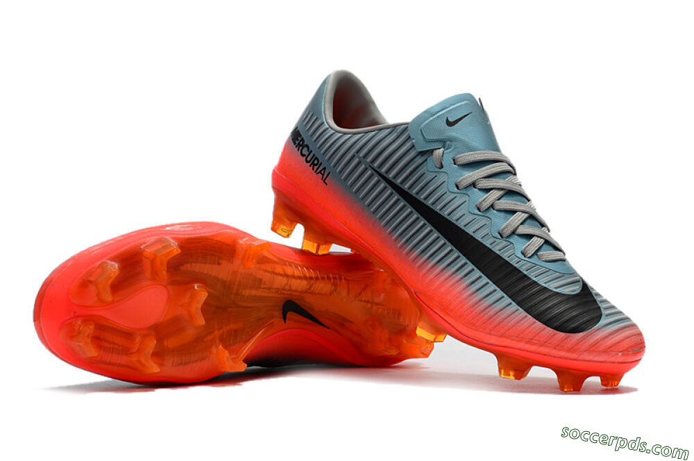 Nike Mercurial Vapor 11 FG Low-Tops Football Boots - Jade/Black/Red 4