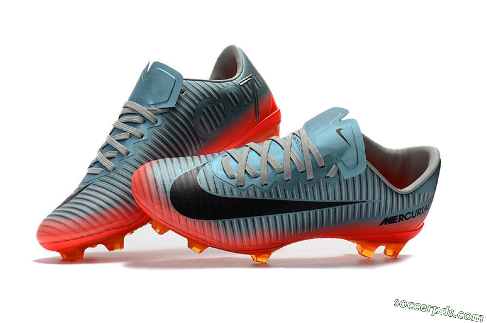Nike Mercurial Vapor 11 FG Low-Tops Football Boots - Jade/Black/Red 6