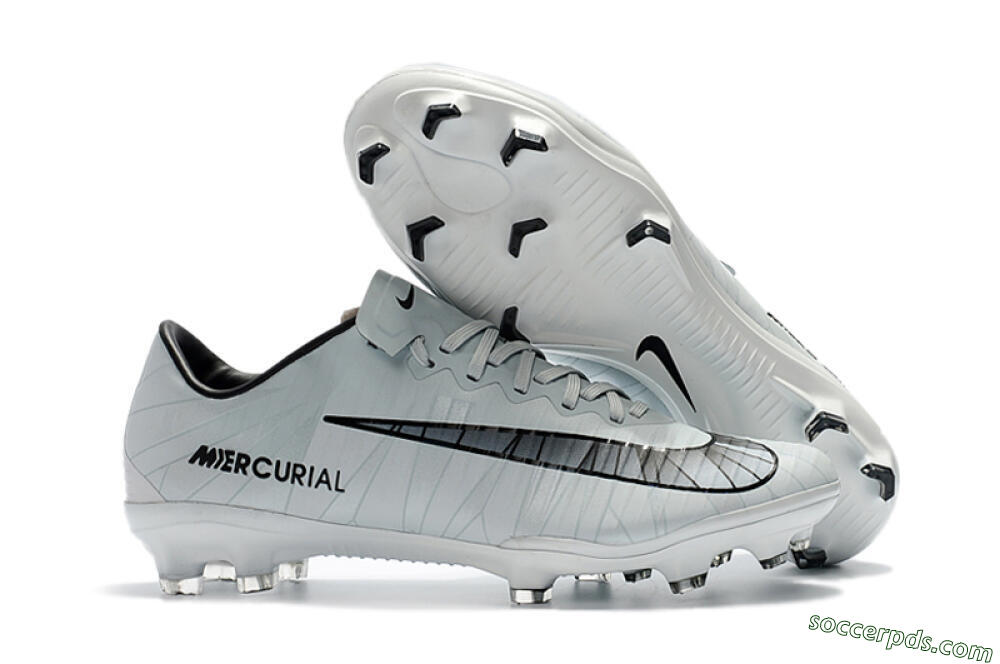 Nike Mercurial Vapor 11 FG Low-Tops Football Boots - White/Black/Blue 1