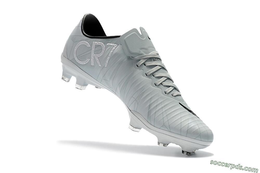 Nike Mercurial Vapor 11 FG Low-Tops Football Boots - White/Black/Blue 6