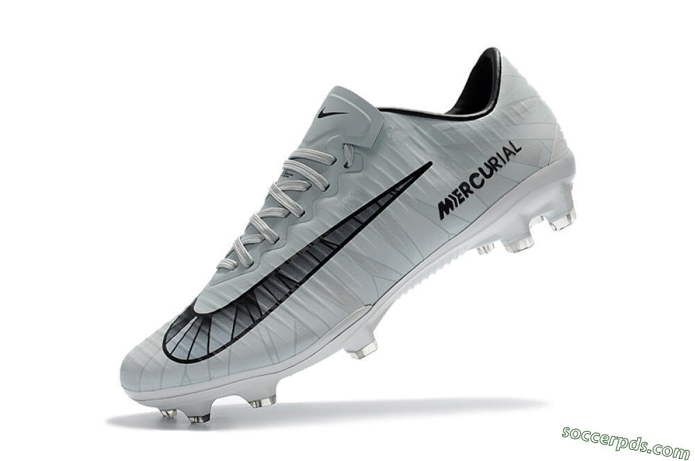 Nike Mercurial Vapor 11 FG Low-Tops Football Boots - White/Black/Blue 7