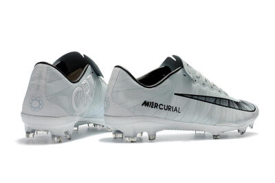Nike Mercurial Vapor 11 FG Low-Tops Football Boots - White/Black/Blue