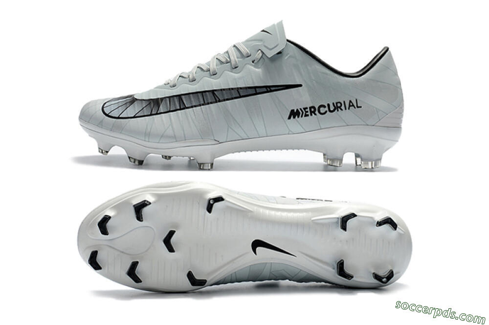 Nike Mercurial Vapor 11 FG Low-Tops Football Boots - White/Black/Blue 0