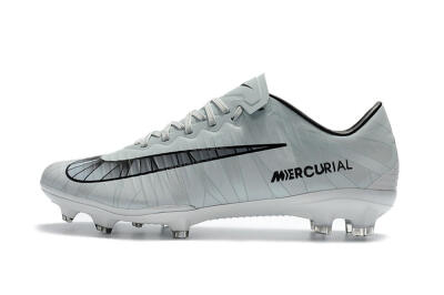Nike Mercurial Vapor 11 FG Low-Tops Football Boots - White/Black/Blue