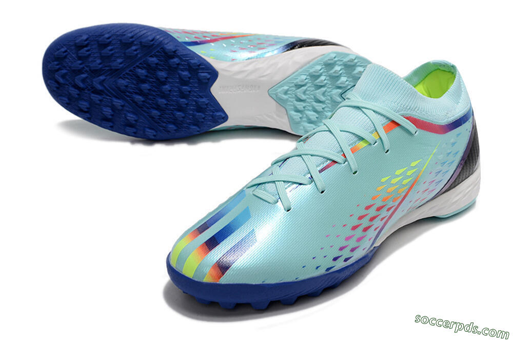 Adidas X Speedportal.3 TF Low-Tops Football Shoes - Jade/Blue/White 3