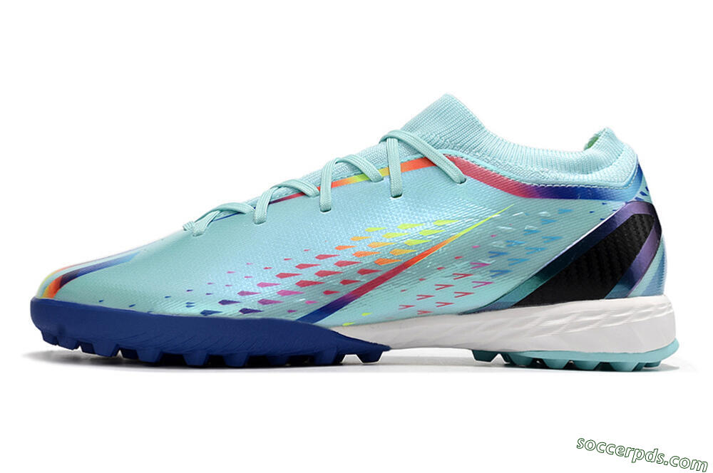 Adidas X Speedportal.3 TF Low-Tops Football Shoes - Jade/Blue/White 2
