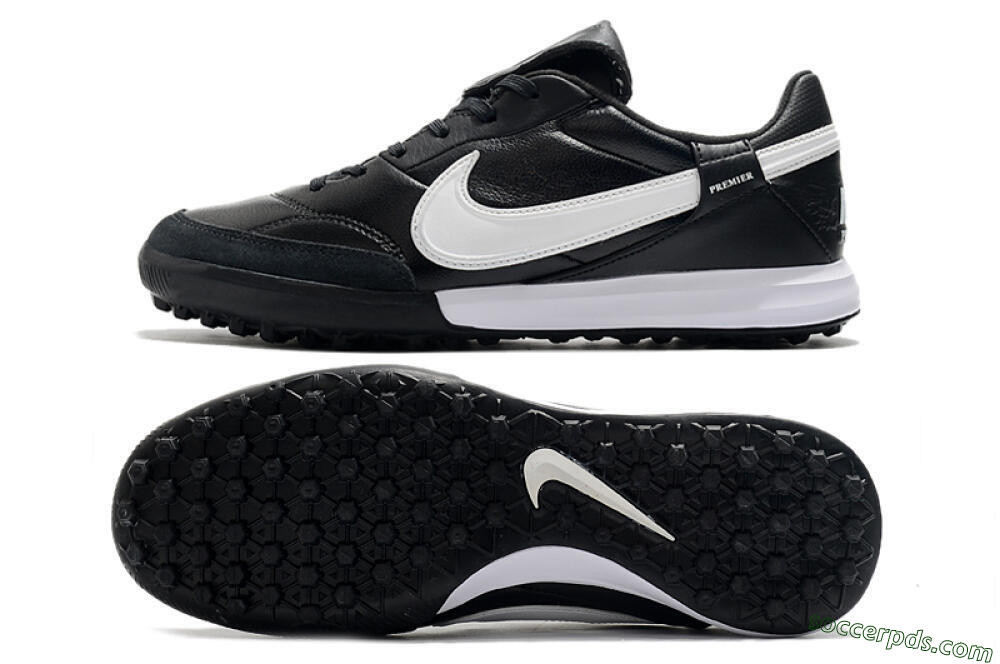 Nike The Premier 3 TF Low-Tops Football Shoes - Black/White 0