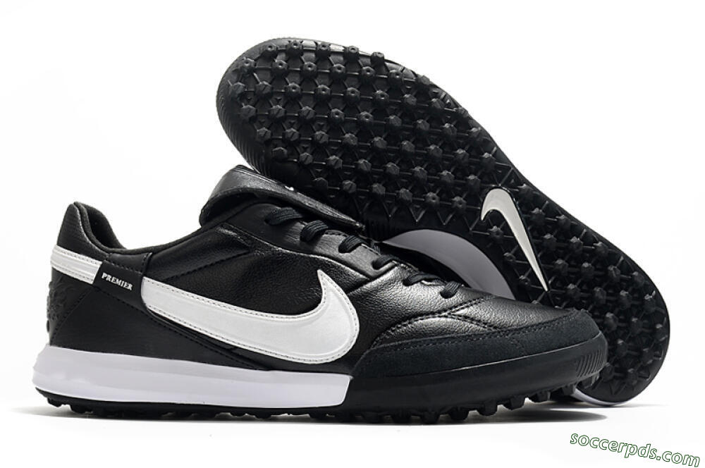 Nike The Premier 3 TF Low-Tops Football Shoes - Black/White 1