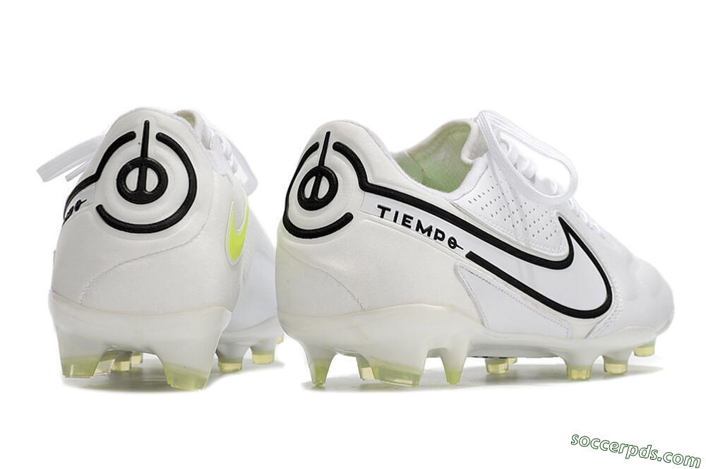 Nike Tiempo Legend 9 Elite FG Low-Tops Football Boots - White/Black 6