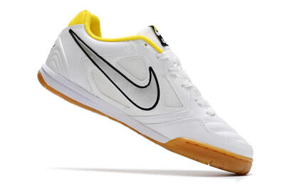 Supreme x Nike SB Gato IC Low-Tops Football Shoes - White/Silver/Yellow