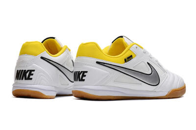 Supreme x Nike SB Gato IC Low-Tops Football Shoes - White/Silver/Yellow