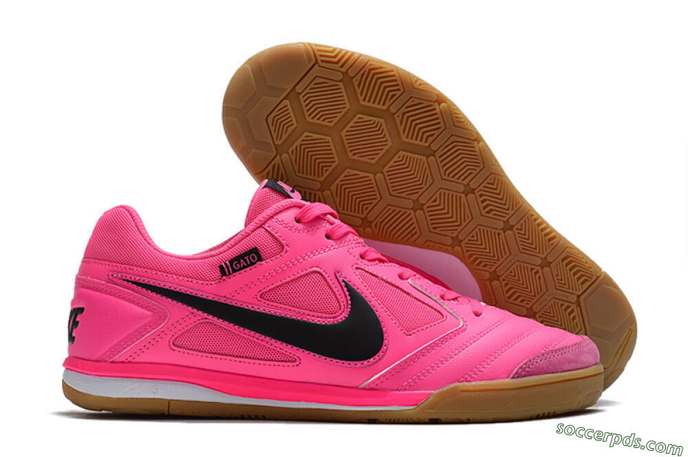 Supreme x Nike SB Gato IC Low-Tops Football Shoes - Pink/Black/White 1