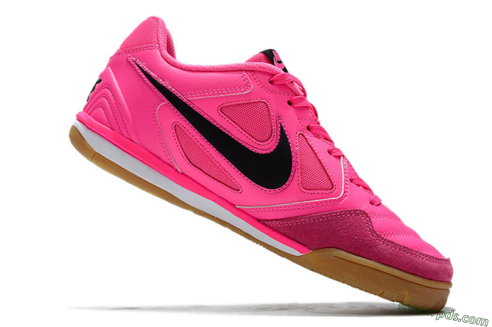 Supreme x Nike SB Gato IC Low-Tops Football Shoes - Pink/Black/White 4