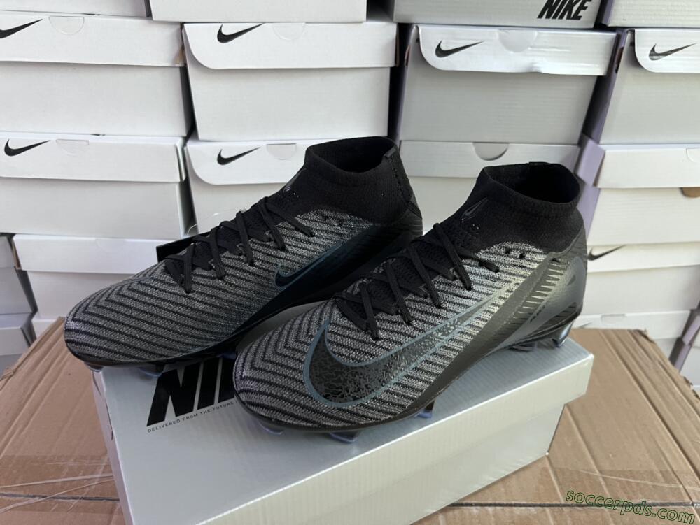Nike Air Zoom Mercurial Superfly 10 Elite FG High-Tops Football Boots - Black/Jade/Blue