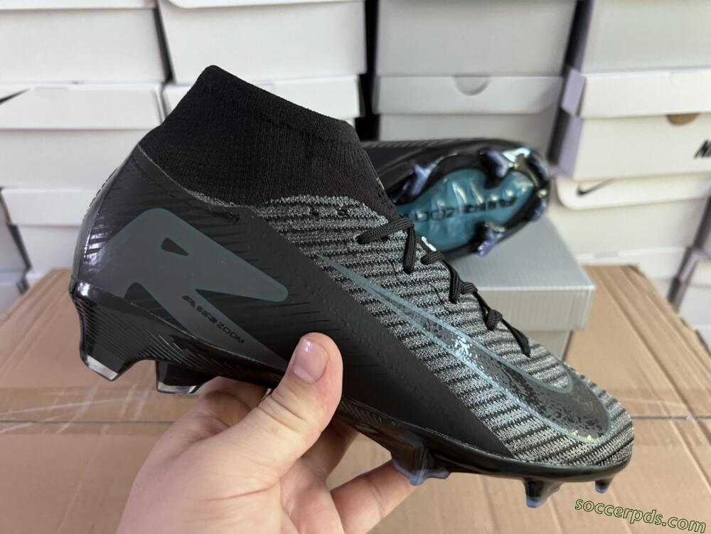 Nike Air Zoom Mercurial Superfly 10 Elite FG High-Tops Football Boots - Black/Jade/Blue