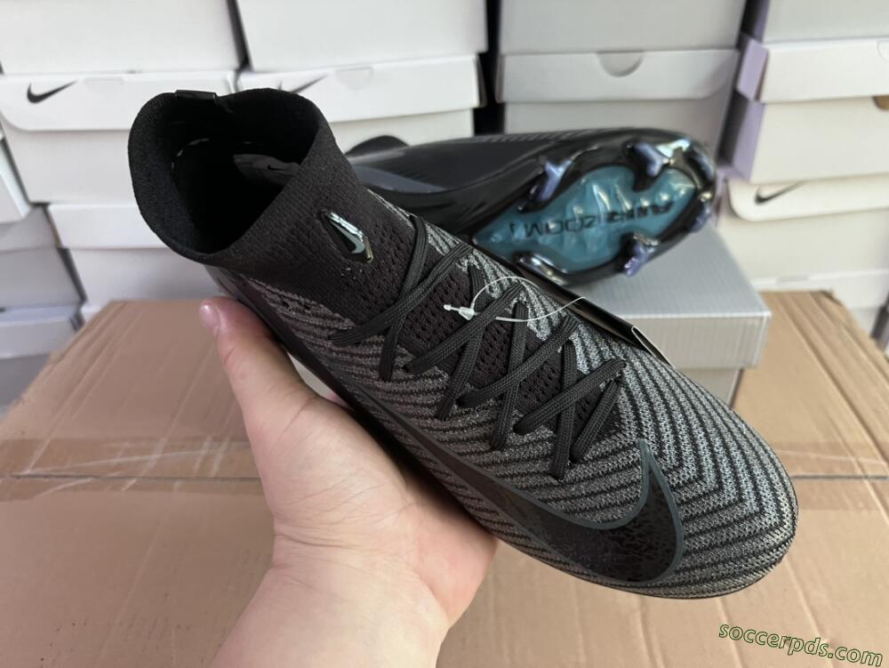 Nike Air Zoom Mercurial Superfly 10 Elite FG High-Tops Football Boots - Black/Jade/Blue