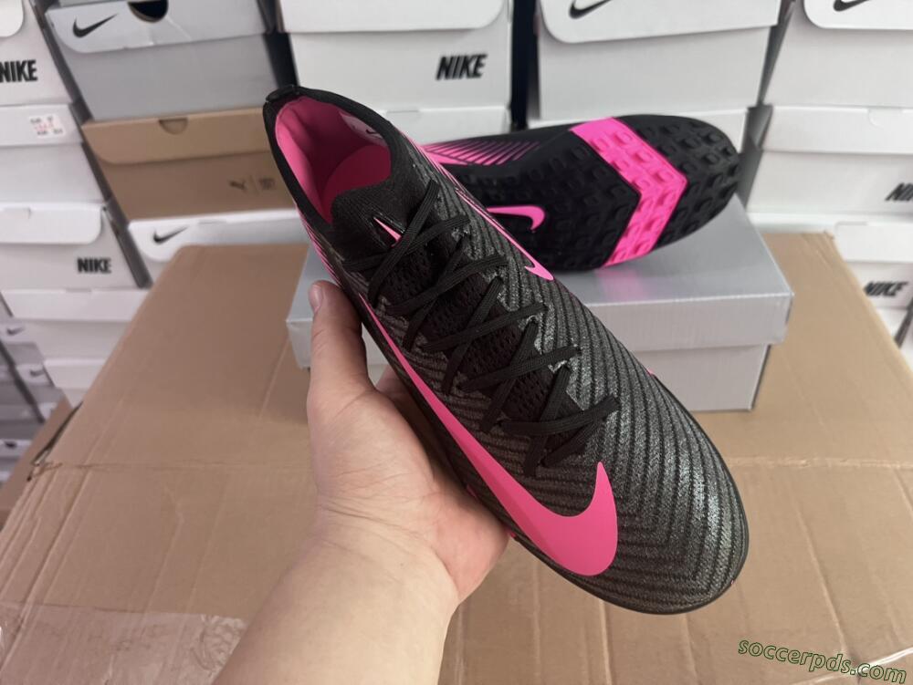 Nike Air Zoom Mercurial Vapor 16 Elite TF Low-Tops Football Shoes - Black/Pink