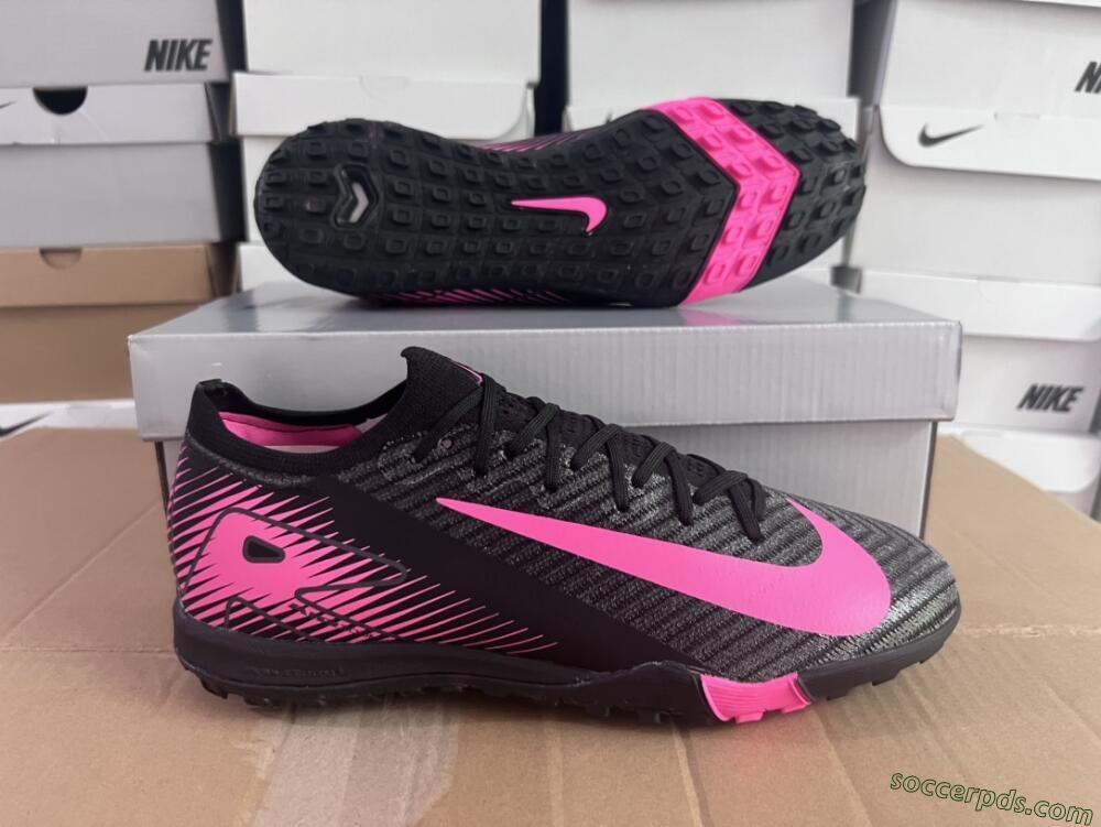 Nike Air Zoom Mercurial Vapor 16 Elite TF Low-Tops Football Shoes - Black/Pink