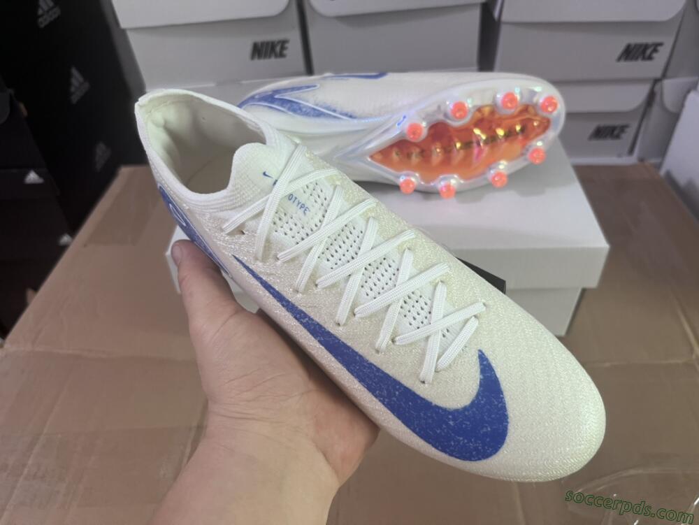 Nike Air Zoom Mercurial Vapor 16 Elite AG Low-Tops Football Boots - Beige/Blue