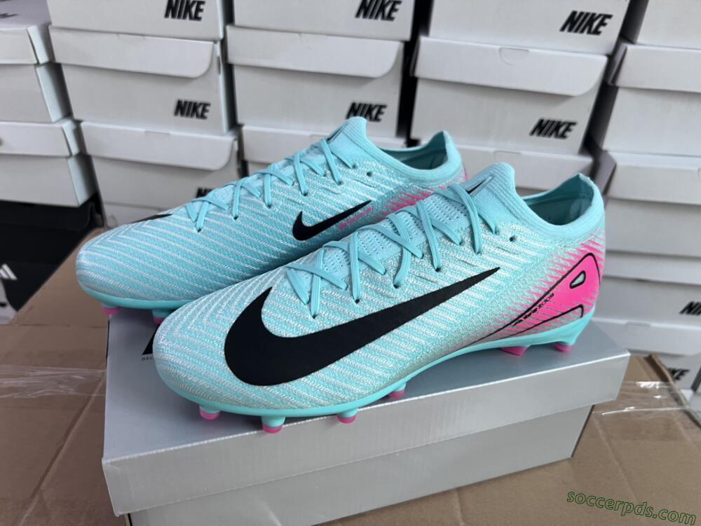 Nike Air Zoom Mercurial Vapor 16 Elite AG Low-Tops Football Boots - Green/Pink/Black
