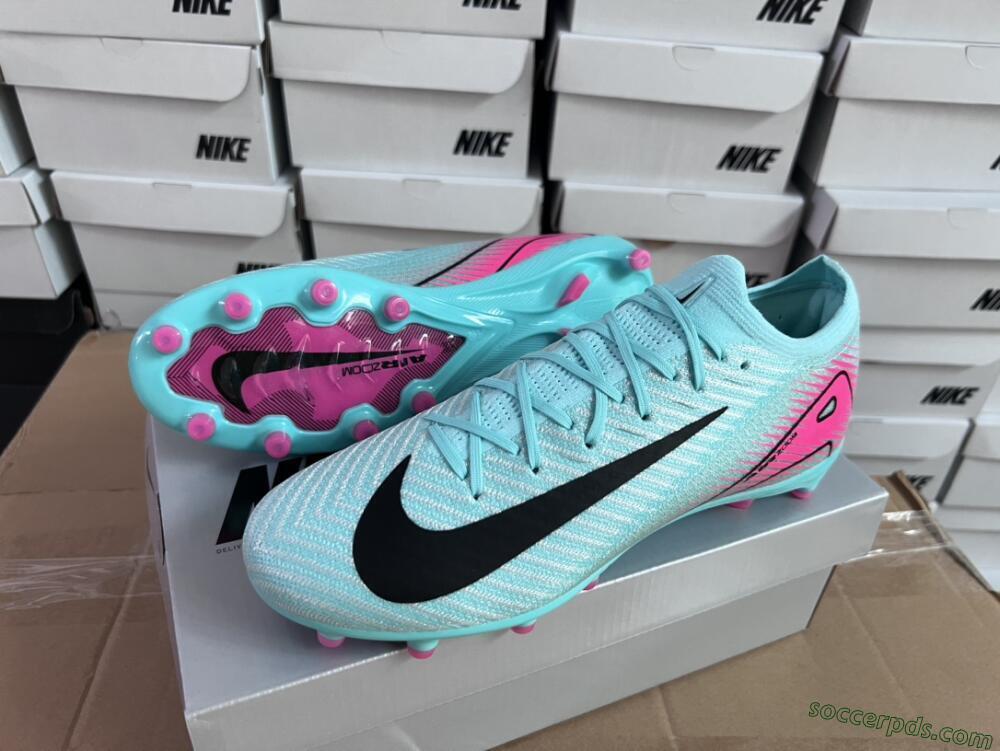 Nike Air Zoom Mercurial Vapor 16 Elite AG Low-Tops Football Boots - Green/Pink/Black