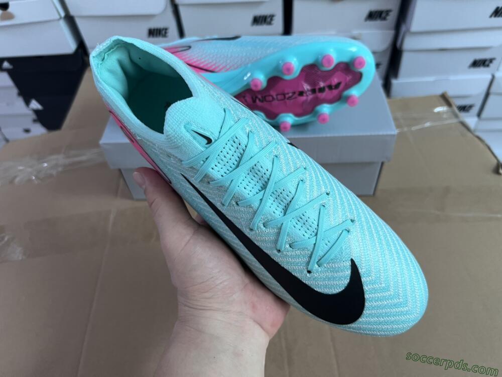 Nike Air Zoom Mercurial Vapor 16 Elite AG Low-Tops Football Boots - Green/Pink/Black