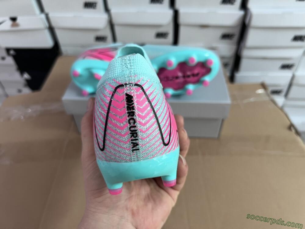 Nike Air Zoom Mercurial Vapor 16 Elite AG Low-Tops Football Boots - Green/Pink/Black