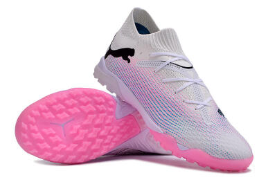 Puma Future 7 Ultimate TF Low-Tops Football Shoes - White/Pink/Blue/Black