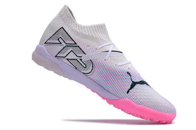Puma Future 7 Ultimate TF Low-Tops Football Shoes - White/Pink/Blue/Black