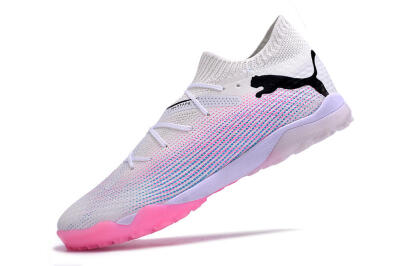 Puma Future 7 Ultimate TF Low-Tops Football Shoes - White/Pink/Blue/Black