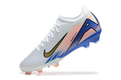 Nike Air Zoom Mercurial Vapor 16 Elite FG Low-Tops Football Boots - White/Gold/Pink/Blue