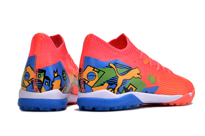 Puma Future 7 Ultimate TF Low-Tops Football Shoes - Red/Blue/Yellow