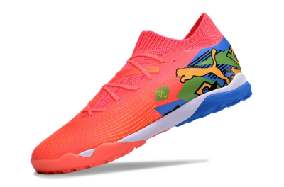 Puma Future 7 Ultimate TF Low-Tops Football Shoes - Red/Blue/Yellow