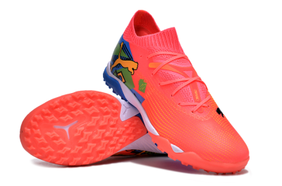 Puma Future 7 Ultimate TF Low-Tops Football Shoes - Red/Blue/Yellow
