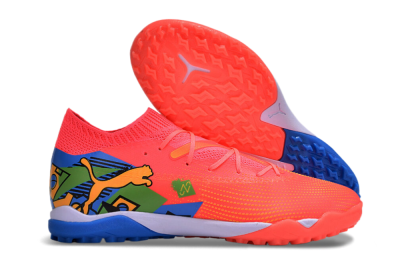 Puma Future 7 Ultimate TF Low-Tops Football Shoes - Red/Blue/Yellow