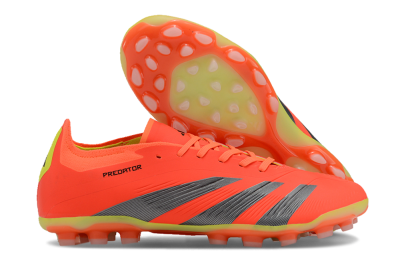 Adidas Predator 24 Elite AG Low-Tops Football Boots - Red/Silver/Yellow