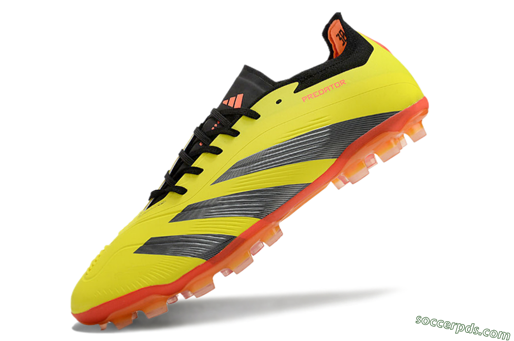 Adidas Predator 24 Elite AG Low-Tops Football Boots - Yellow/Silver/Red 5